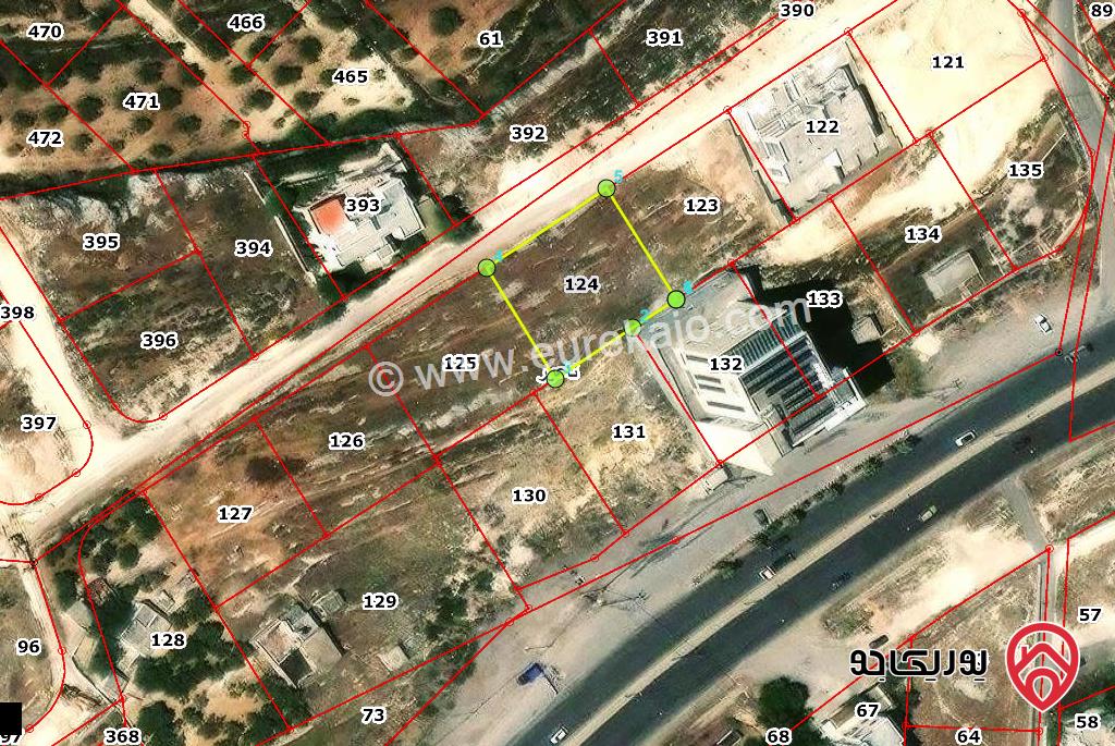 قطعة ارض مساحة 1 دونم و 17م للبيع فى عمان - منطقة ناعور - خلف قاعة بانوراما مباشرة - طريق البحر الميت 