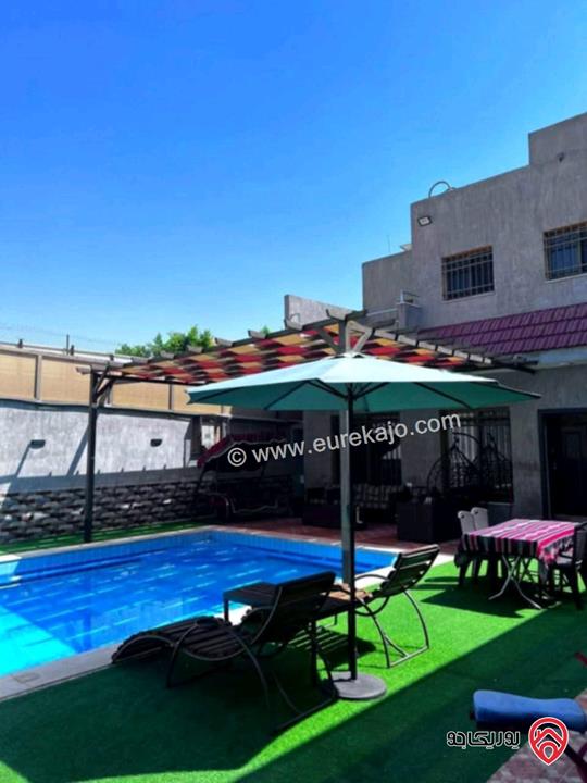 مزرعة مساحة الأرض 289م والبناء 120م للبيع في البحر الميت جوفة الكفرين