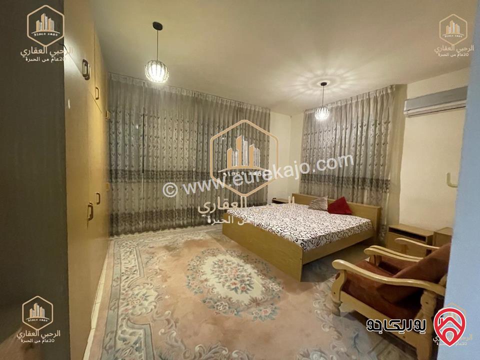 شقة مفروشة ارضية مساحة 240م داخلي و 100م خارجي للايجار في عمان - ضاحية الرشيد 