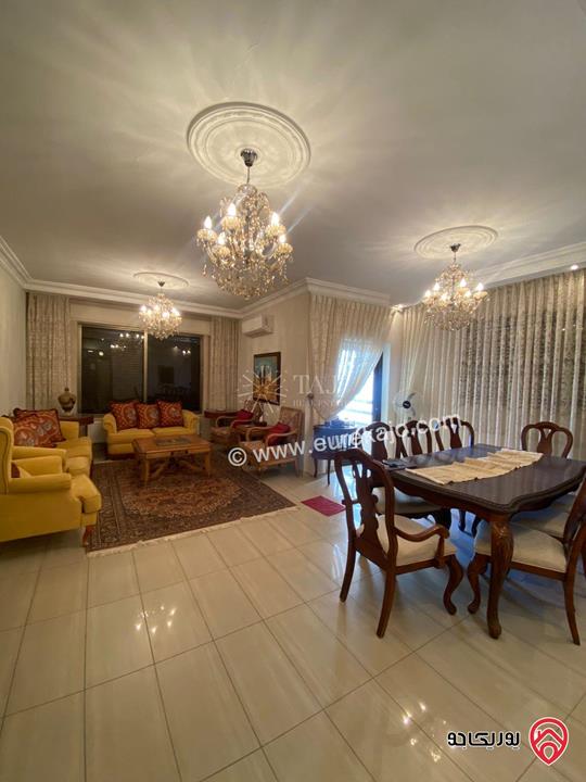 شقة مفروشة فاخرة طابق ثالث مساحة 204م للبيع أو للايجار في عمان - عبدون