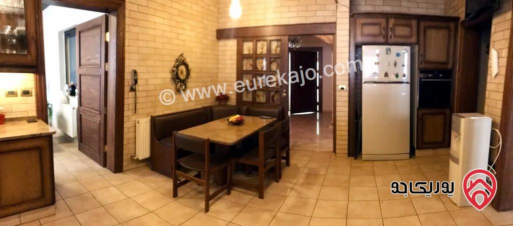 شقة مفروشة أرضية مساحة 360م مع حديقة 200م للايجار في عمان - الرابية