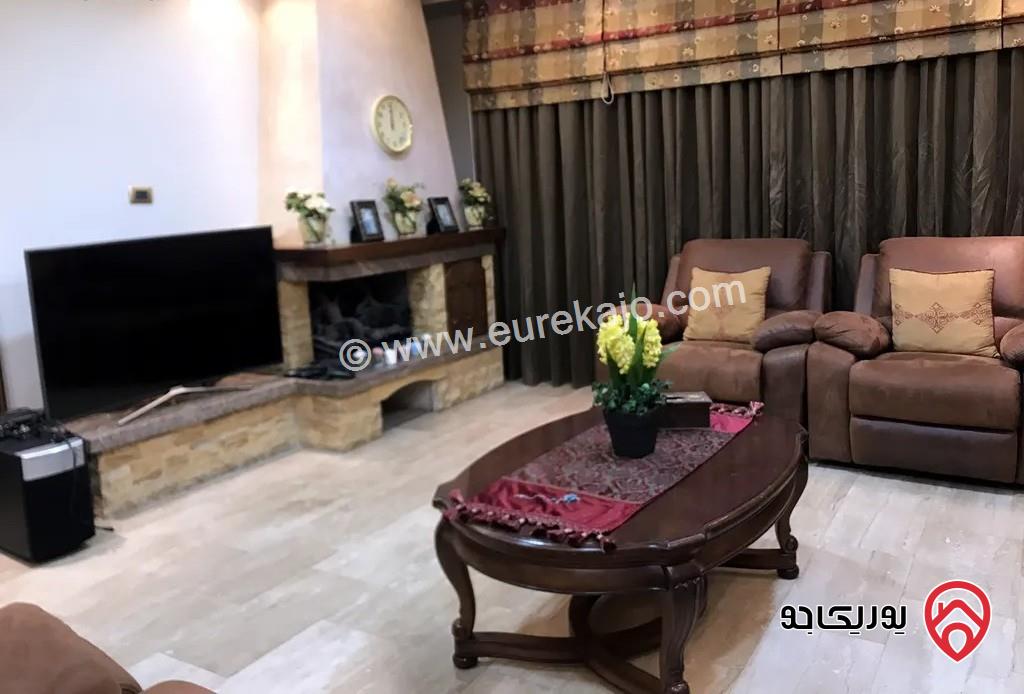 شقة مفروشة أرضية مساحة 360م مع حديقة 200م للايجار في عمان - الرابية