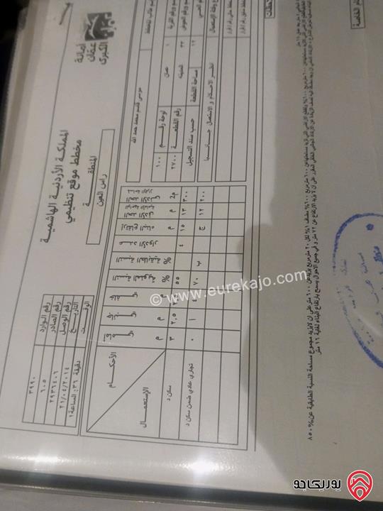 قطعة ارض مساحة 1700م للبيع في عمان - راس العين مقابل متحف الاردن من جهة جبل النظيف تجاري سكني
