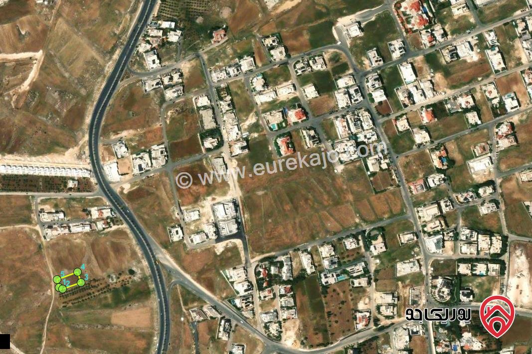 قطعة أرض استثمارية سكنية مساحة 989م للبيع من أراضي غرب عمان وادي السير حوض الدمينة