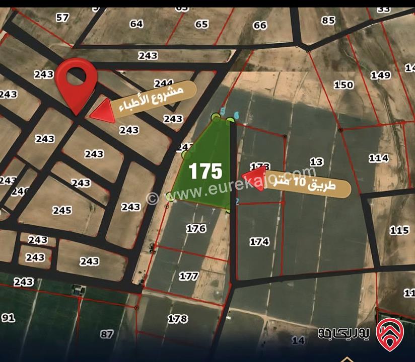 ارض مساحة 10 دونم للبيع من أراضي الموقر الزباره بسعر مغري جدا من المالك 