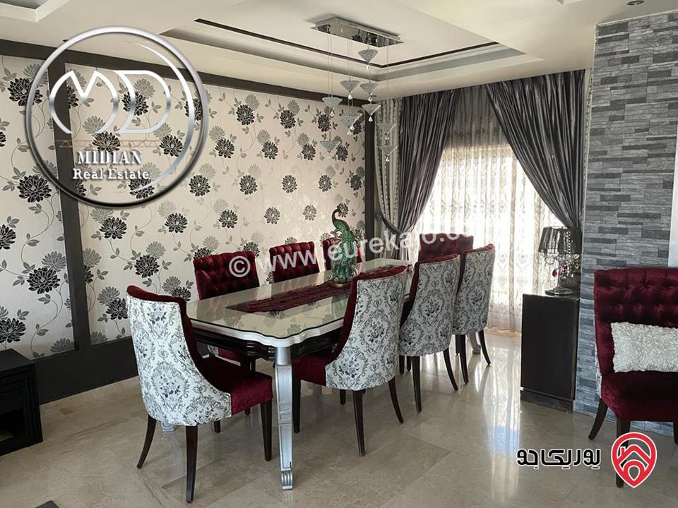 شقة مفروشة للايجار في عمان - الكرسي مساحة 270م 4 نوم طابق اول تشطيبات و ديكورات فاخرة اطلالة رائعة