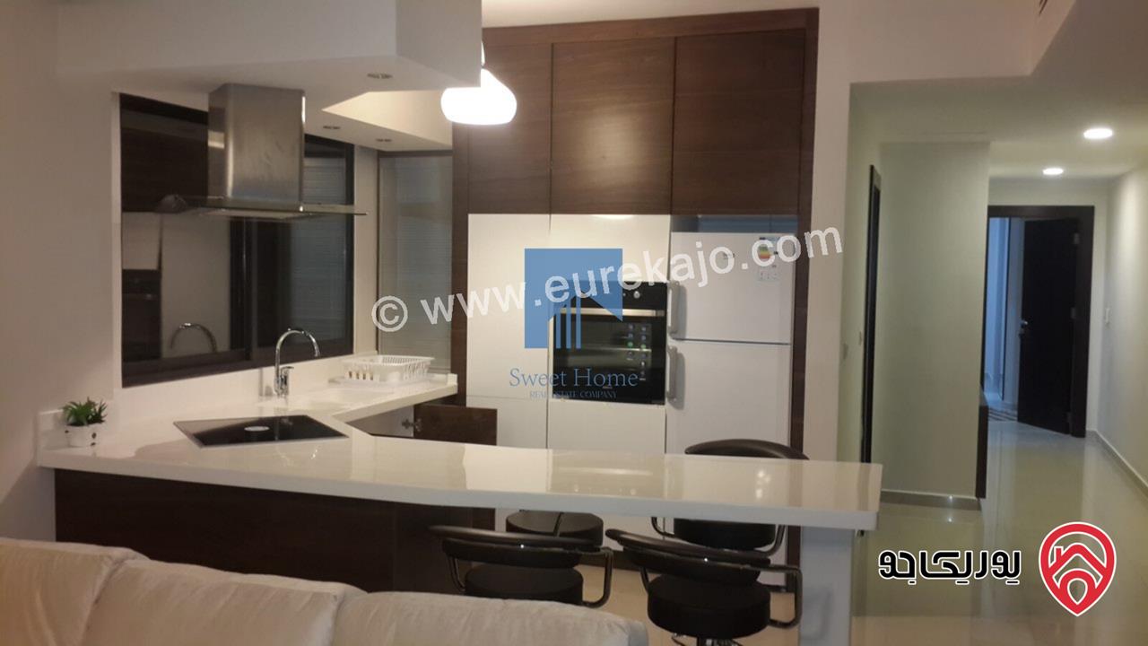 شقة أرضية مفروشة فاخرة للبيع في جبل عمان - مقابل رئاسة الوزراء وقرب فندق عمان ويست 100م مع ترسات 110م بسعر مغري