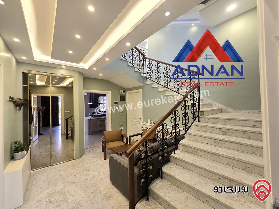 فيلا مستقلة مساحة 650م على أرض 850م مفروشة للايجار في عمان - خلدا