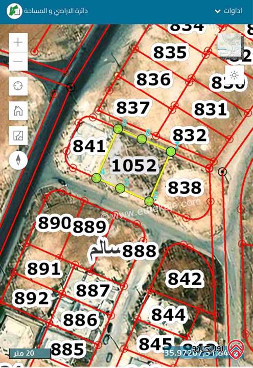 قطعة أرض مساحة 684م للبيع في عمان - قرية سالم