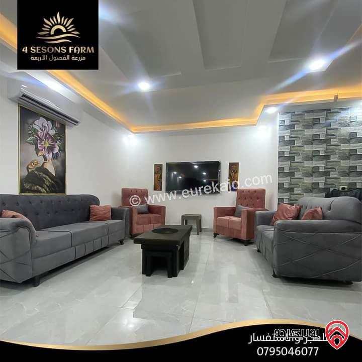 شاليه مساحة الأرض 407م والبناء 150م للبيع في البحر الميت - جوفة الكفرين