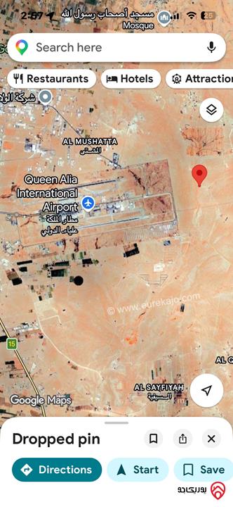 قطعه ارض للبيع في عمان- الكتيفه مساحة 10 دنم