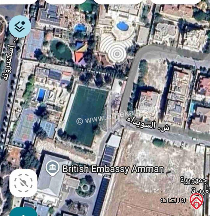 ارض مساحة 780م للبيع في عمان - عبدون 