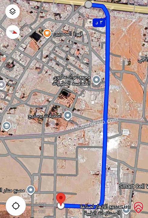 ارض استثمارية تجاري محلي مساحة 360م للبيع في عمان - الجيزة خلف البلدية بسعر 22 الف