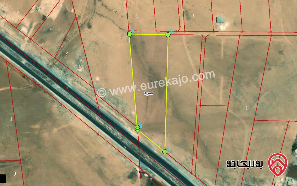 قطعة ارض مساحة 10249م للبيع على طريق المفرق مباشرة 