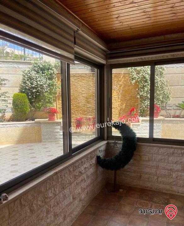 شقة مميزة مشمسة شبه ارضية مساحة 200م داخلي و 150م خارجي للايجار في عمان - خلدا 