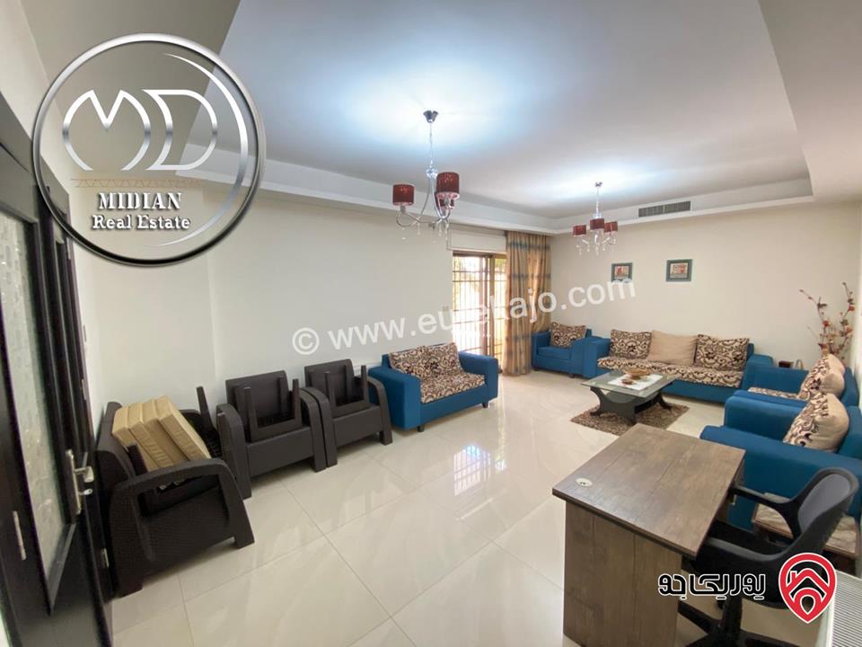 شقة شبه ارضي للبيع في عمان - خلدا العوجانية مساحة 200م مع تراسات و حدائق سوبر ديلوكس بسعر مميز