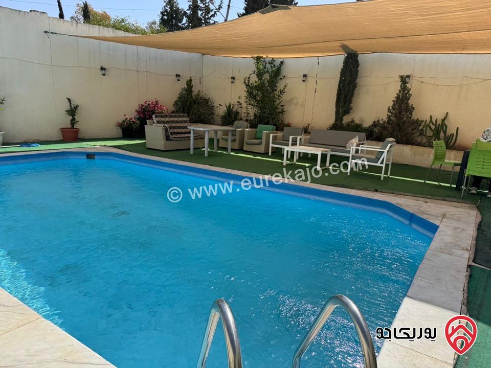 مزرعة مساحة الأرض 4 دونم والبناء 200م للبيع في البلقاء - منطقة تل الرمان 