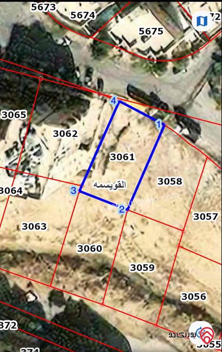 قطعة ارض مساحة 571م للبيع في عمان - ام نوارة خلف كازية الفنار