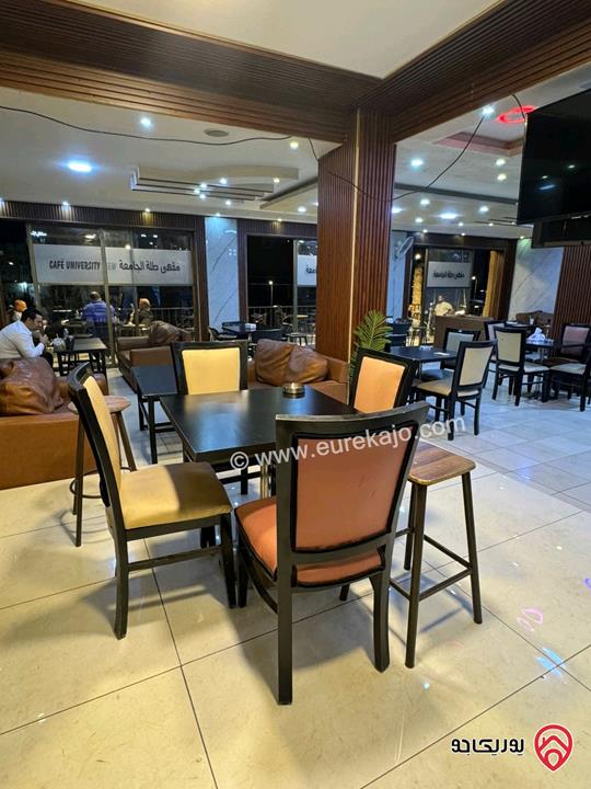 مقهى مساحة 250م طابق ثاني للبيع في عمان - الجبيهة شارع الجامعة الاردنية