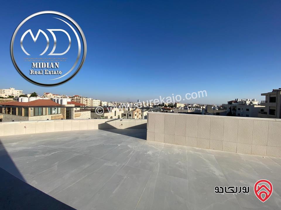 شقق دوبلكس جديدة طابق أخير مع روف للبيع في عمان - تلاع العلي مساحات 185م & 215م مع تراسات تشطيبات ديكورات فاخرة اطلالة جميلة