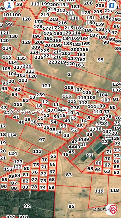 أرض مساحة 100 دونم للبيع من أراضي جنوب عمان - القنيطرة