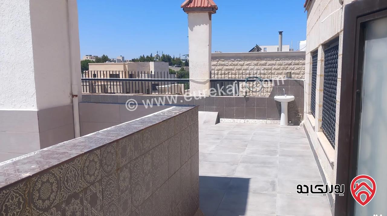 روف مفروش طابق ثالث مساحة 200م للايجار في عمان - عبدون