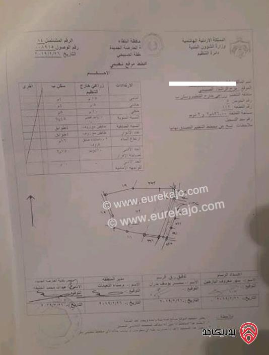 ارض مساحة 10 دونم للبيع في السلط - الصبيحي 