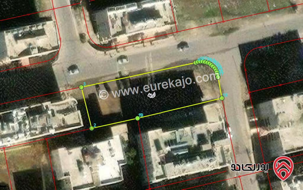 قطعة ارض مساحة 1 دونم للبيع في اربد غرب فندق الجود