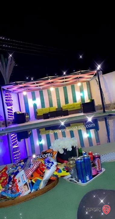 مزرعة مساحة الأرض 513م والبناء 154م للبيع في البحر الميت منطقة الغور شميساني 