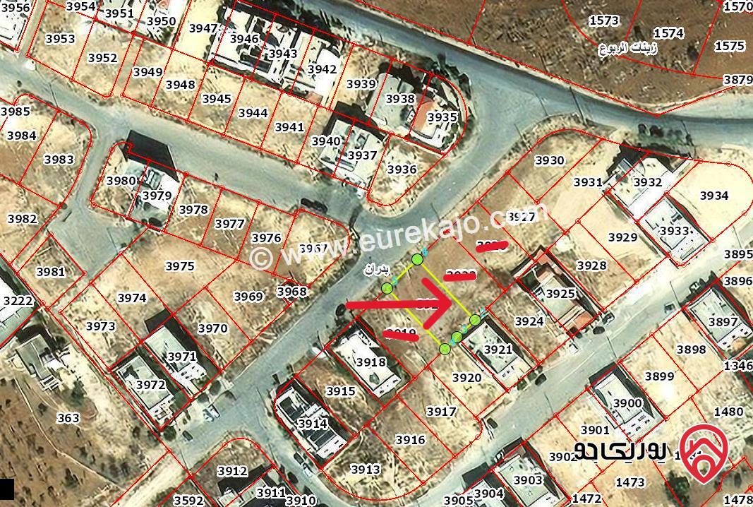 قطعة ارض مساحة 450م للبيع في عمان - شفا بدران منطقة سكنية واصل كل الخدمات