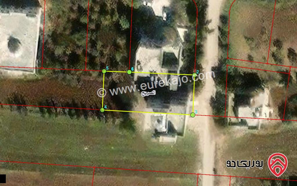 قطعة ارض مساحة 649م للبيع في اربد - الصريح شرق طريق اربد الحصن 