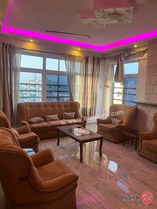 شقة مفروشة مساحة 120م للايجار في اربد 