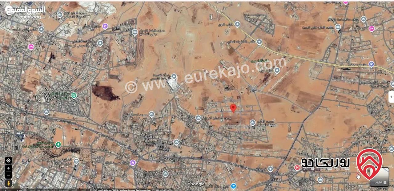ارض مساحة 476م للبيع من اراضي جنوب عمان - العبدلية تقع على شارعين منطقة فلل واصل فيها جميع الخدمات