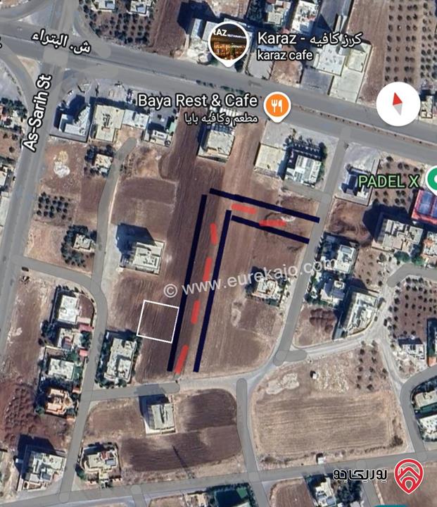 قطعة أرض مساحة 806م للبيع في اربد من أراضي حواره بالقرب من شارع البتراء 