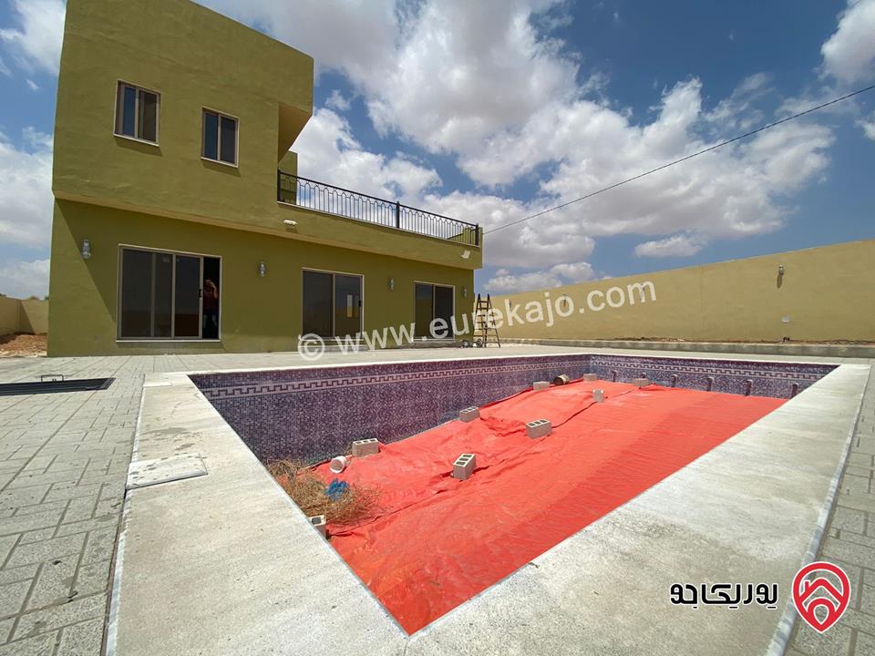 مزرعة مساحة الأرض 3427م والبناء 155م للبيع في المفرق - بلعما	