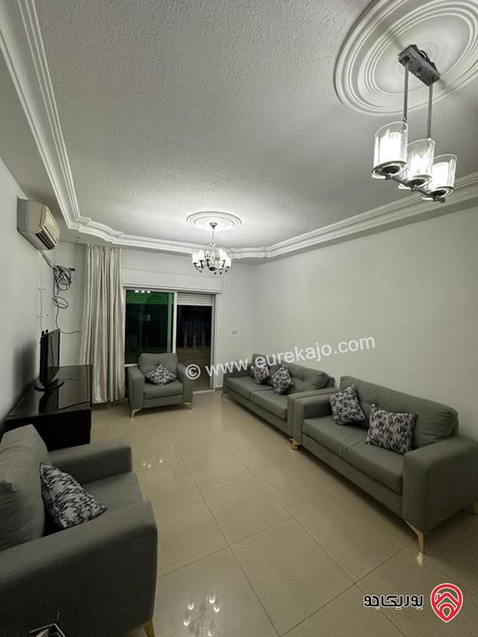 شقة مفروشة مساحة 160م طابق ثاني للإيجار في عمان - ضاحية الرشيد للعائلات فقط 