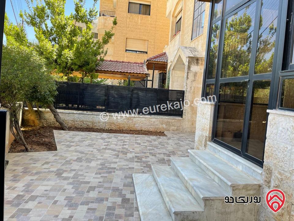 شقة فاخرة مفروشة أرضية مساحة 150م للايجار في عمان - ام اذينة