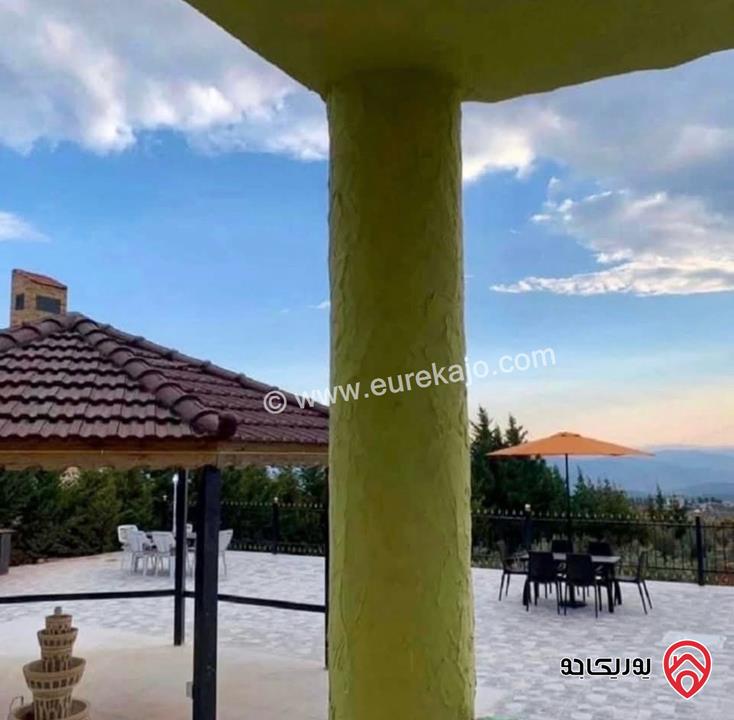 شاليه ومزرعة مساحة الأرض 3 دونم و 404م والبناء 150م للبيع في جرش