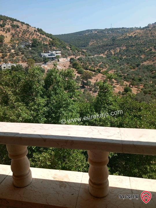 فيلا مستقلة مفروشة مساحة 250م للايجار في عجلون مثلث اشتفينا محنا 