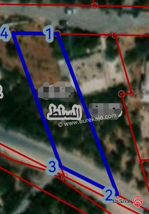 قطع أراضي بمساحات وأسعار مختلفة كما موضحة بالاعلان للبيع في السلط كافة المناطق