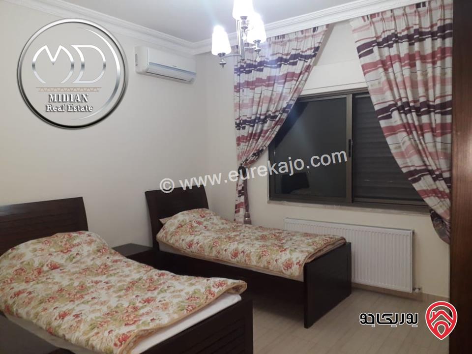 شقة أرضية مفروشة للايجار في عمان - خلدا مساحة 200م مع ترس و حديقة 150م تشطيبات و فرش سوبر ديلوكس بسعر مميز