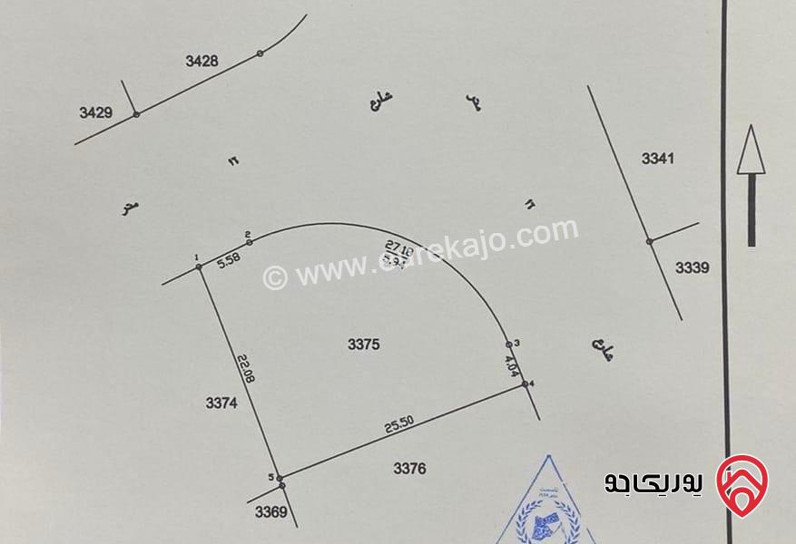 قطعة أرض ٥٠٠ متر على شارعين للبيع في عمان - شفا بدران