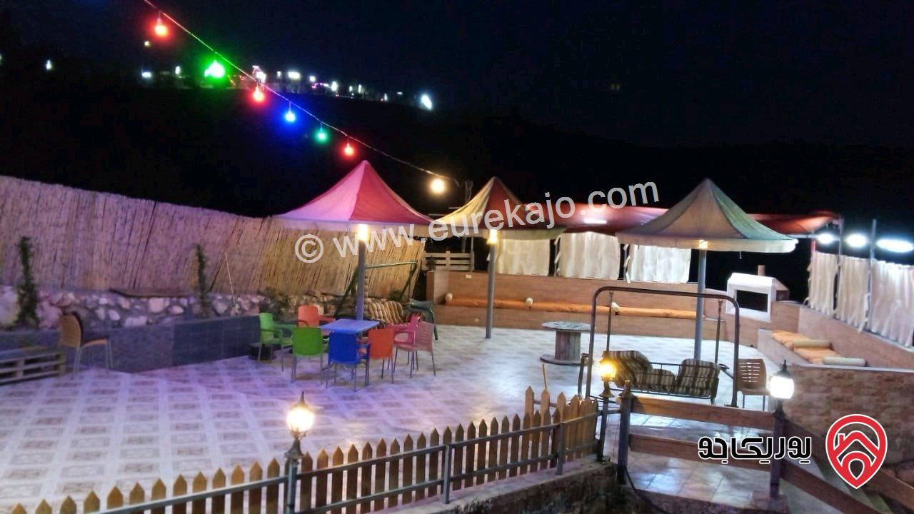 مزرعة مساحة الأرض 5 دونم و 150م عليها بناء 200م للبيع في المفرق