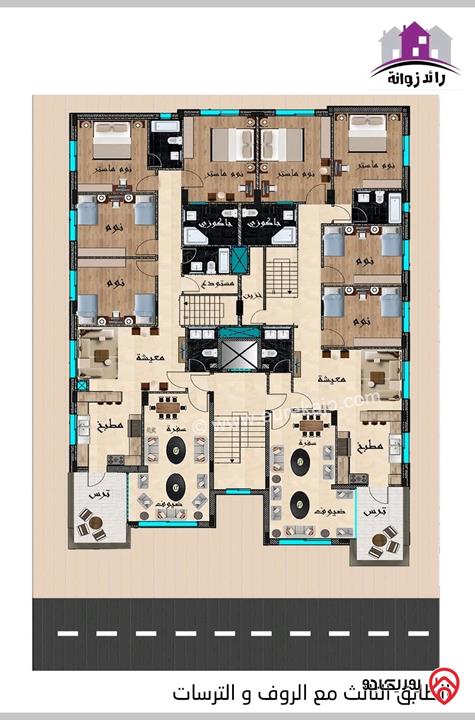 شقق مساحة 205م للبيع في عمان - عرجان