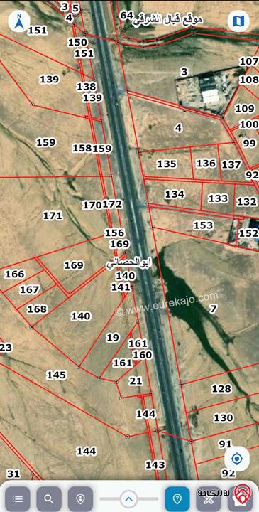 أرض مساحة 10 دونم للبيع من أراضي جنوب عمان - ابو الحصاني حوض مقرن مسيطبة سعر الدونم 750 دينار