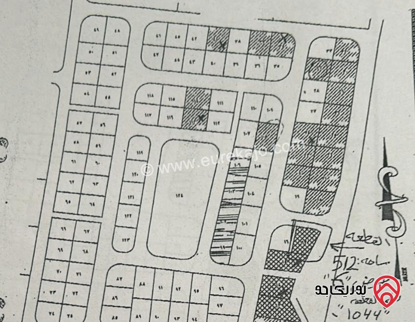 قطعة ارض على شارعين مساحة 512م للبيع في عمان - اليادودة	