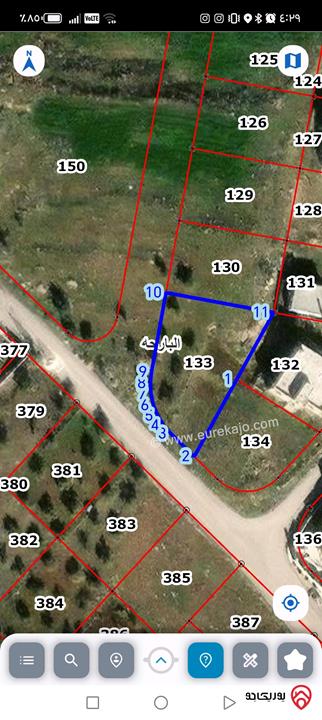 قطعة أرض مساحة 875م للبيع في اربد - البارحه ابان