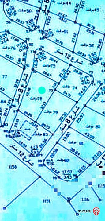قطعة ارض سكن ب مساحة 1200م للبيع في عمان - منطقة سحاب قرية سالم  