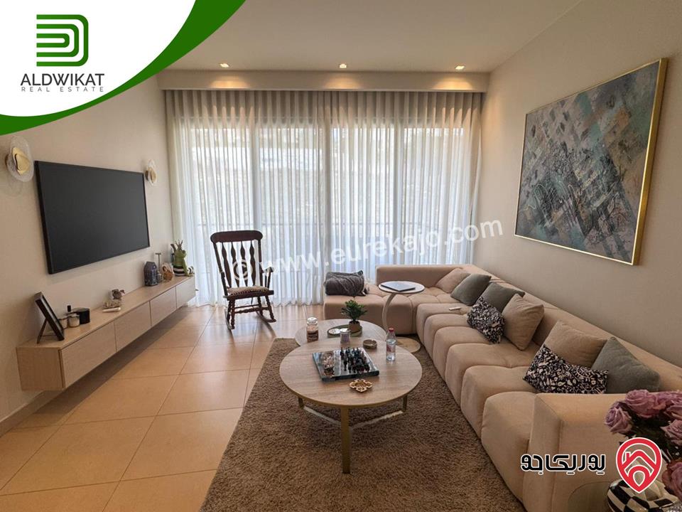 شقة طابق ثاني ضمن كومباوند مفروشة للايجار في عمان - عبدون المساحة 110م موقع اطلالة مميز