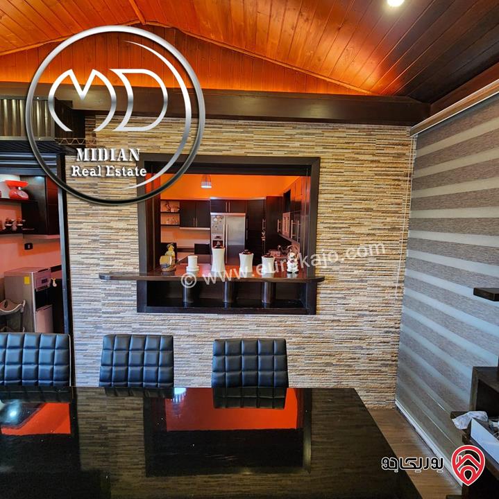 شقة شبه ارضي مفروشة للبيع في عمان - خلدا مساحة 225م مع ترس 50م تشطيبات و ديكورات سوبر ديلوكس بسعر مميز جداً